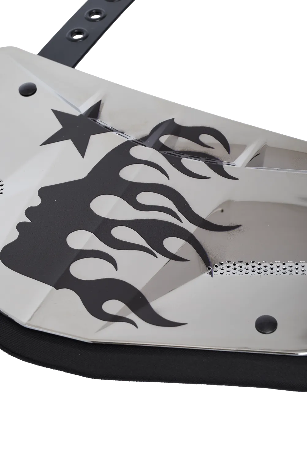 Hellstar Backplate rygplade voksen sort – mesh