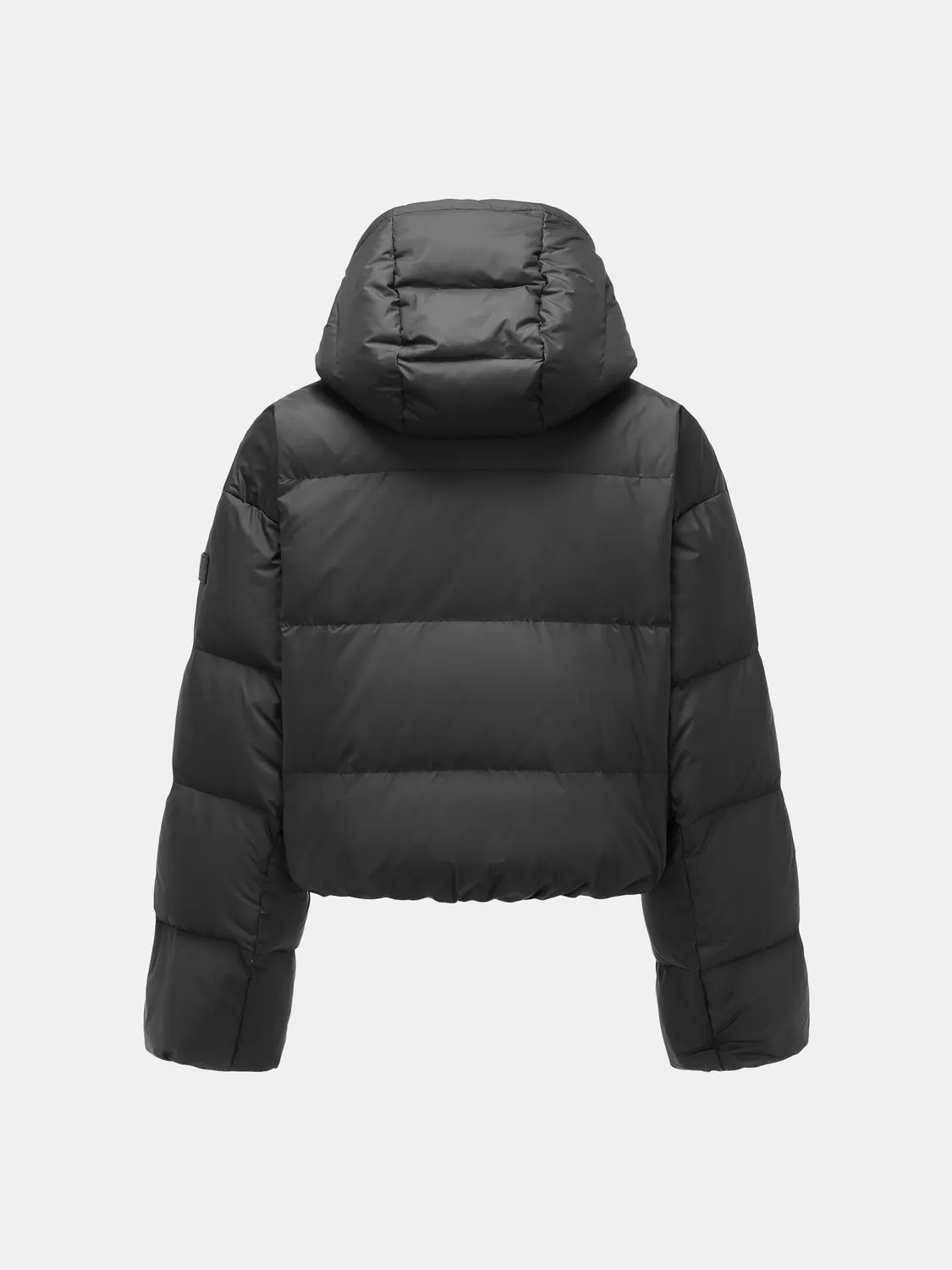 Feng Chen Wang Pleated dunjakke sort oversize