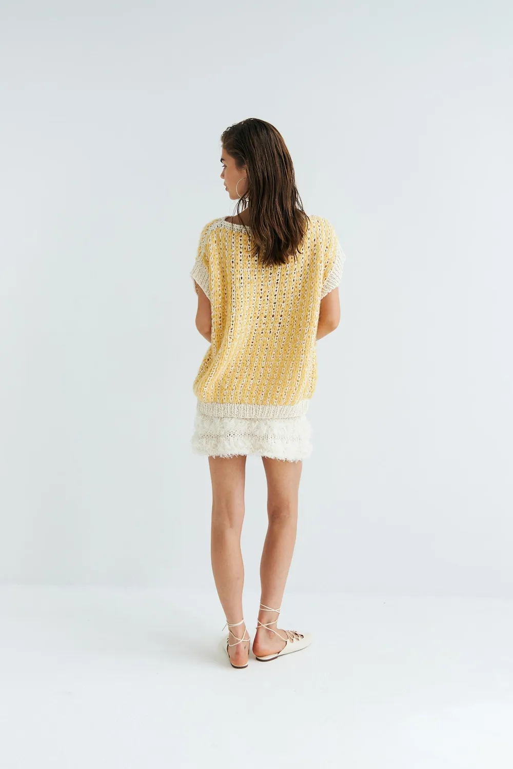 DAWNXDARE Annabel strikvest 118 honey mohair