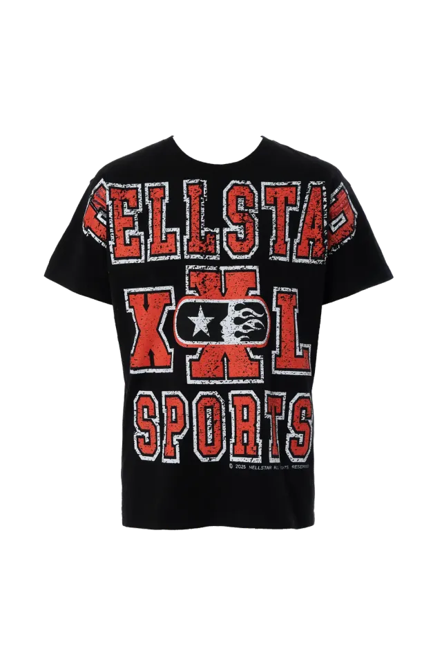 Hellstar Sports Oversized Print HS Sport t-shirt sort vintage