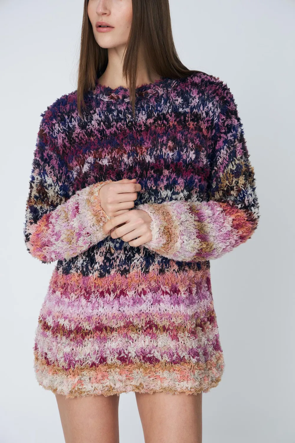 DAWN x DARE Savannah pullover 900 multi pelsstrik uld