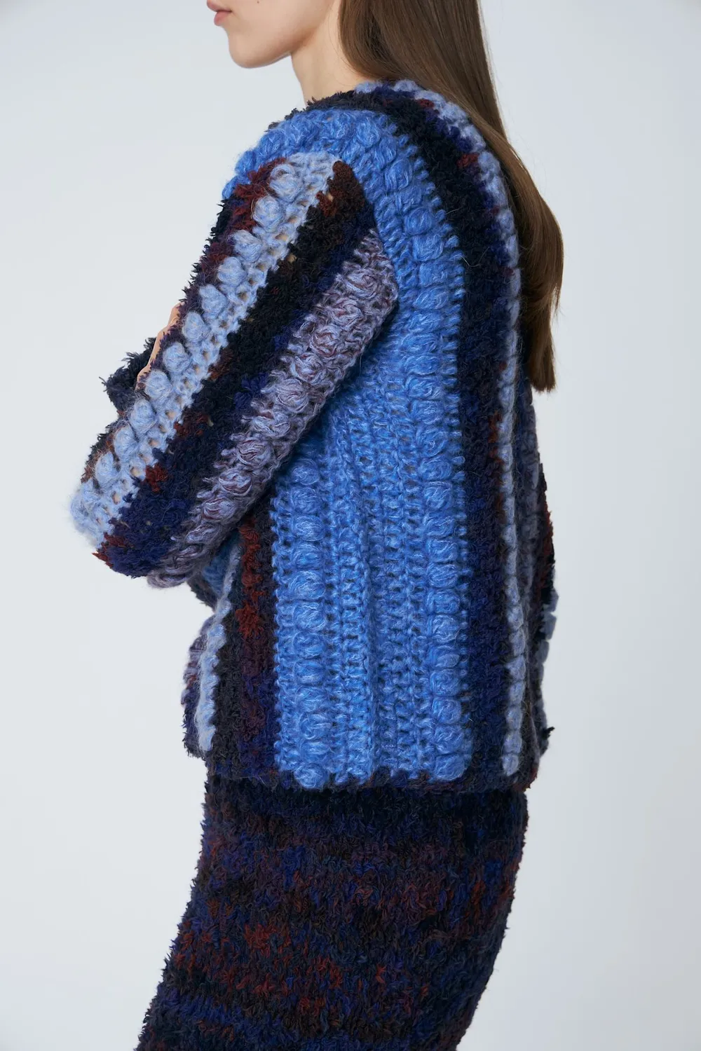 DAWNXDARE Palma strik cardigan 940 midnight shadow