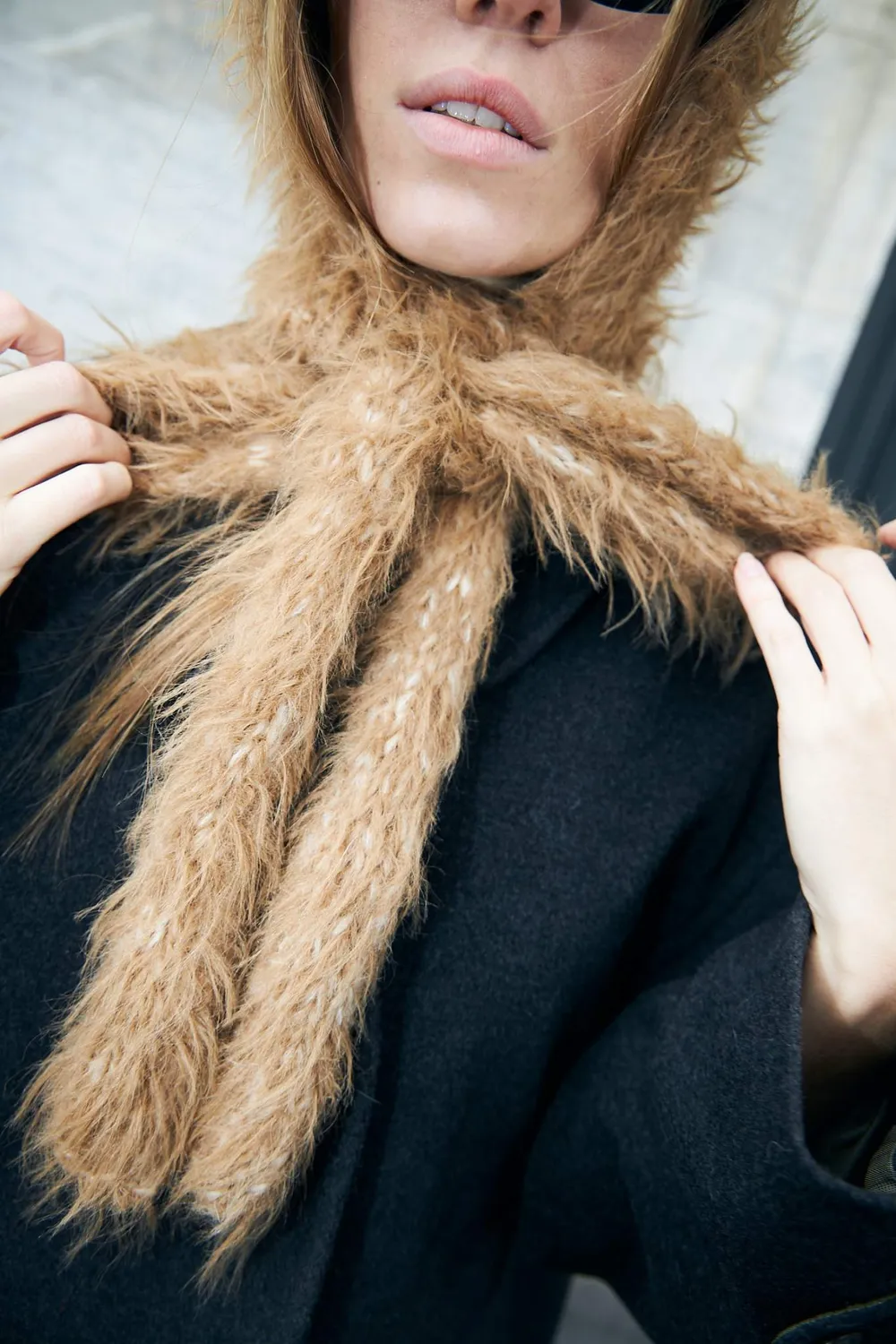 DAWNXDARE Balaclava 192 Peat elefanthue brun mohair