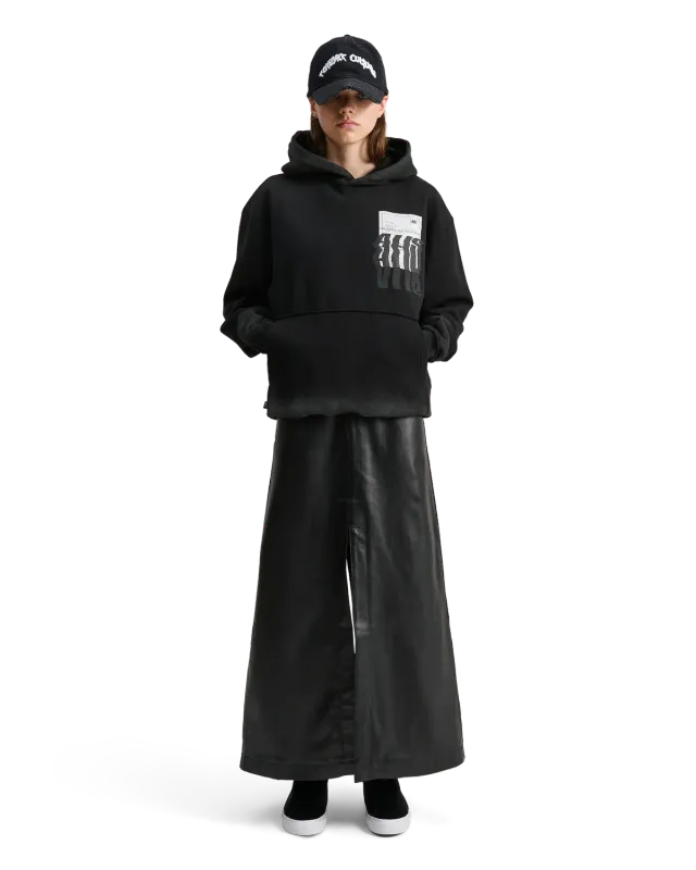 Alis Koston kasket Washed Black broderi
