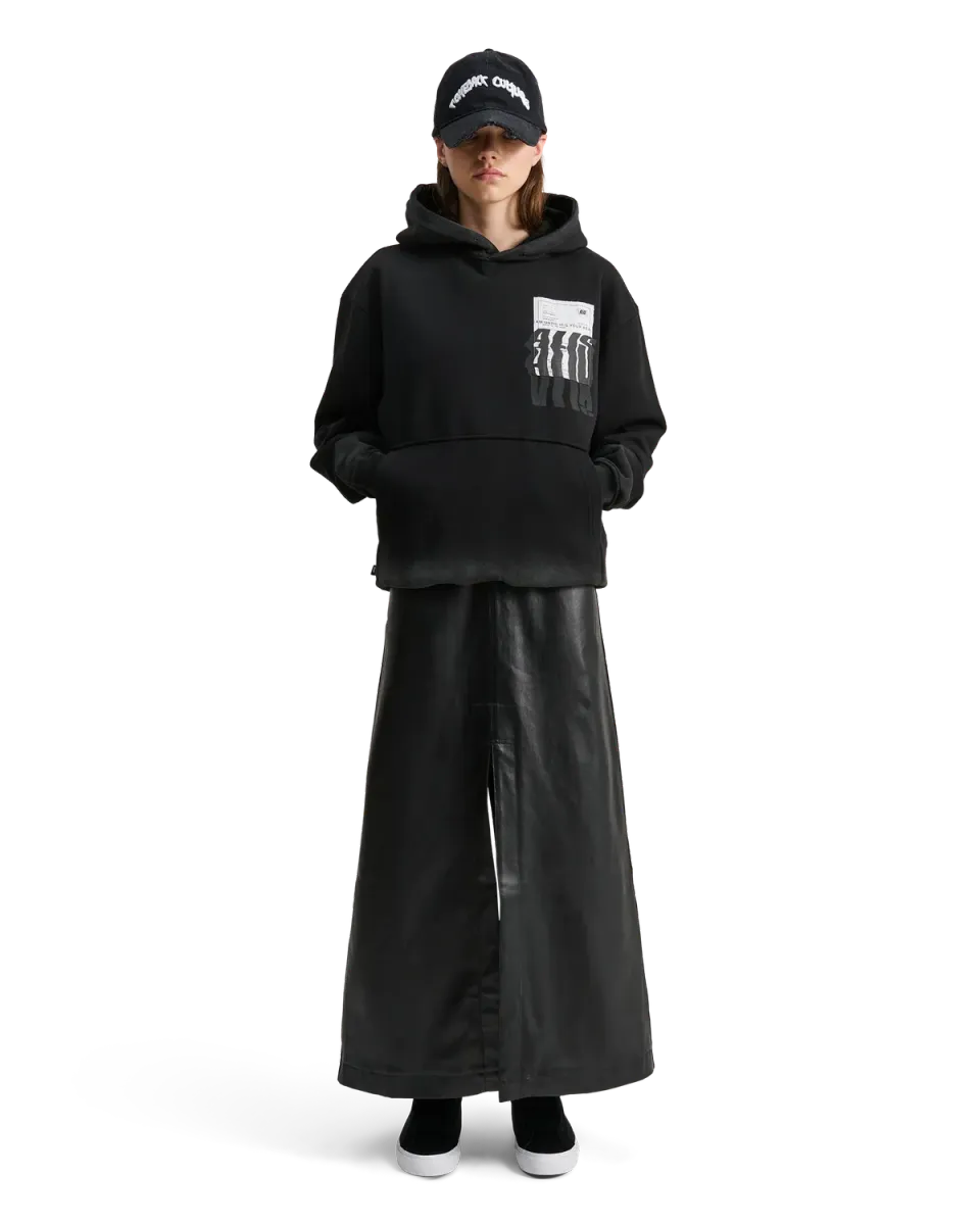 Alis Koston kasket Washed Black broderi
