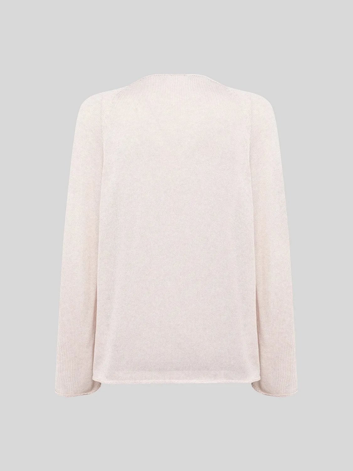 Laneus V-hals sweater BEIGE bomuld