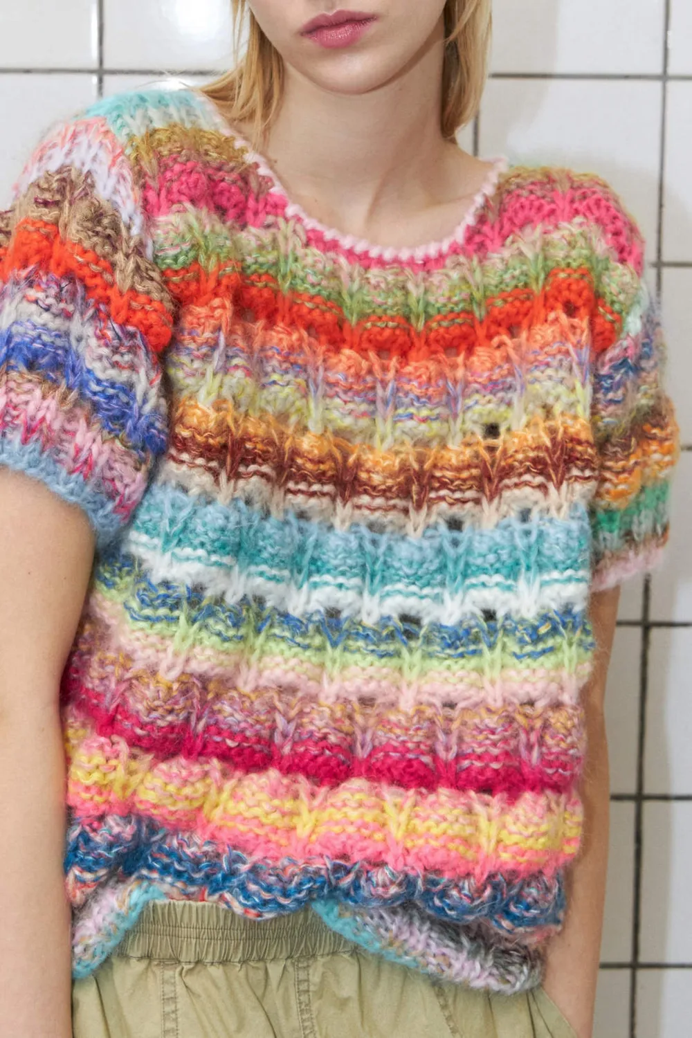 DAWNXDARE ACACIA DS pullover 900 multi kortærmet