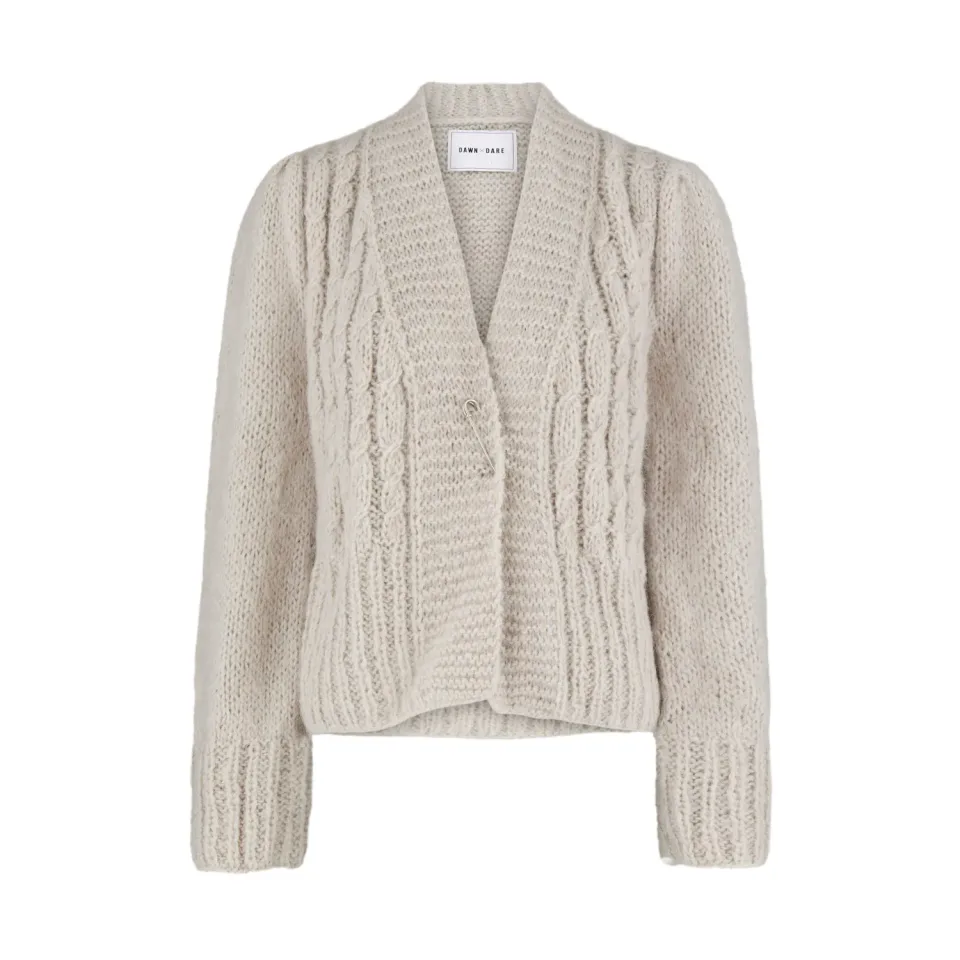 DAWNXDARE Grace 110 Cement cardigan alpakka snoning