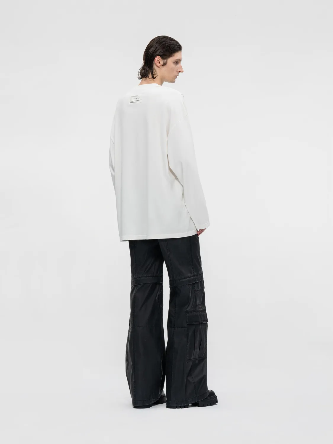 Feng Chen Wang Double Neck jersey løs herre