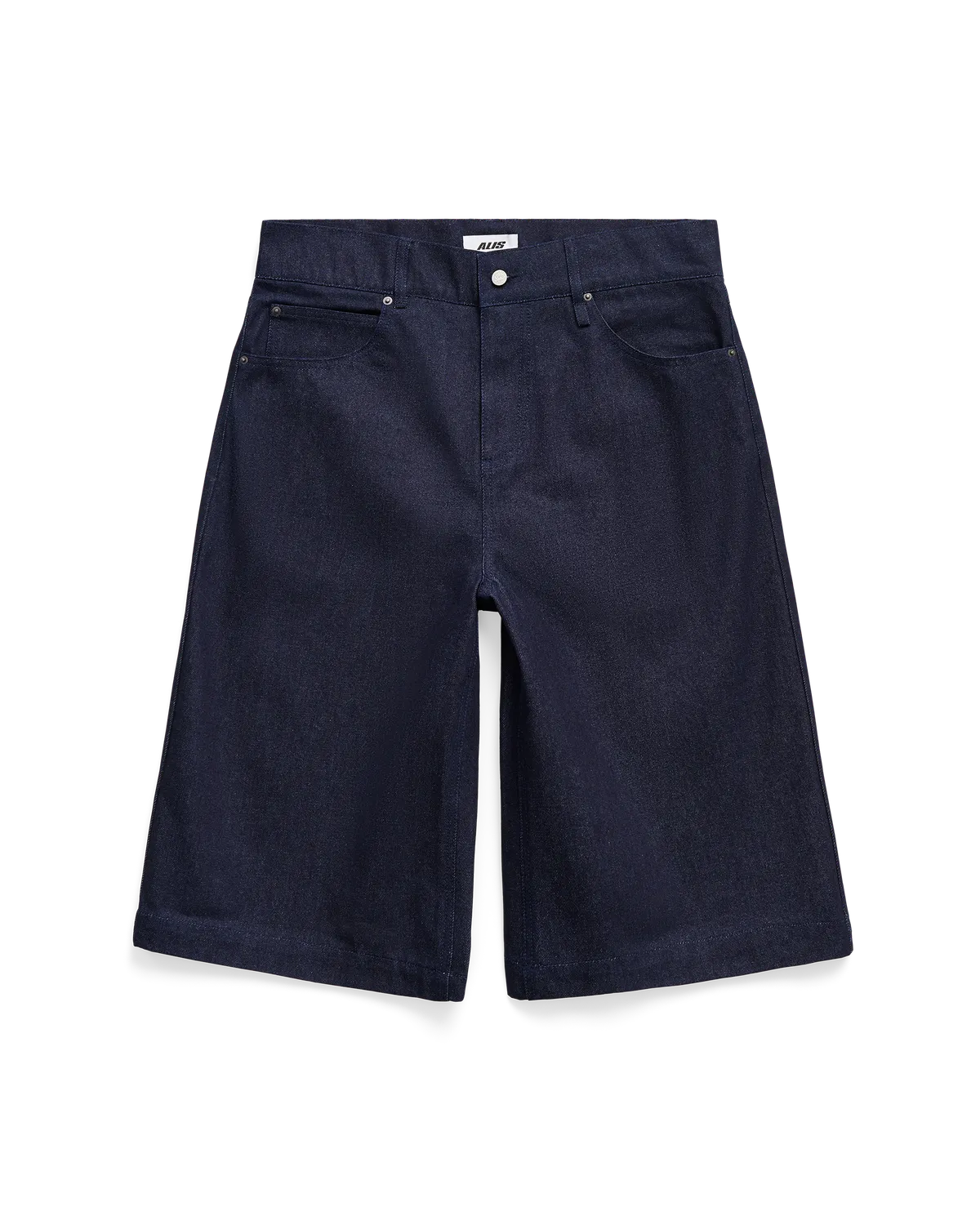 Alis Chaz Wide Fit denimshorts solid blue bomuld