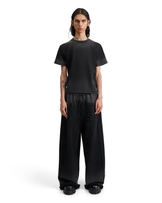 Alis Torey t-shirt faded black cropped