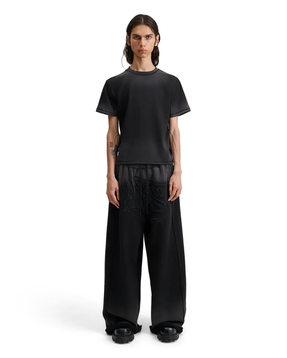 Alis Torey t-shirt faded black cropped