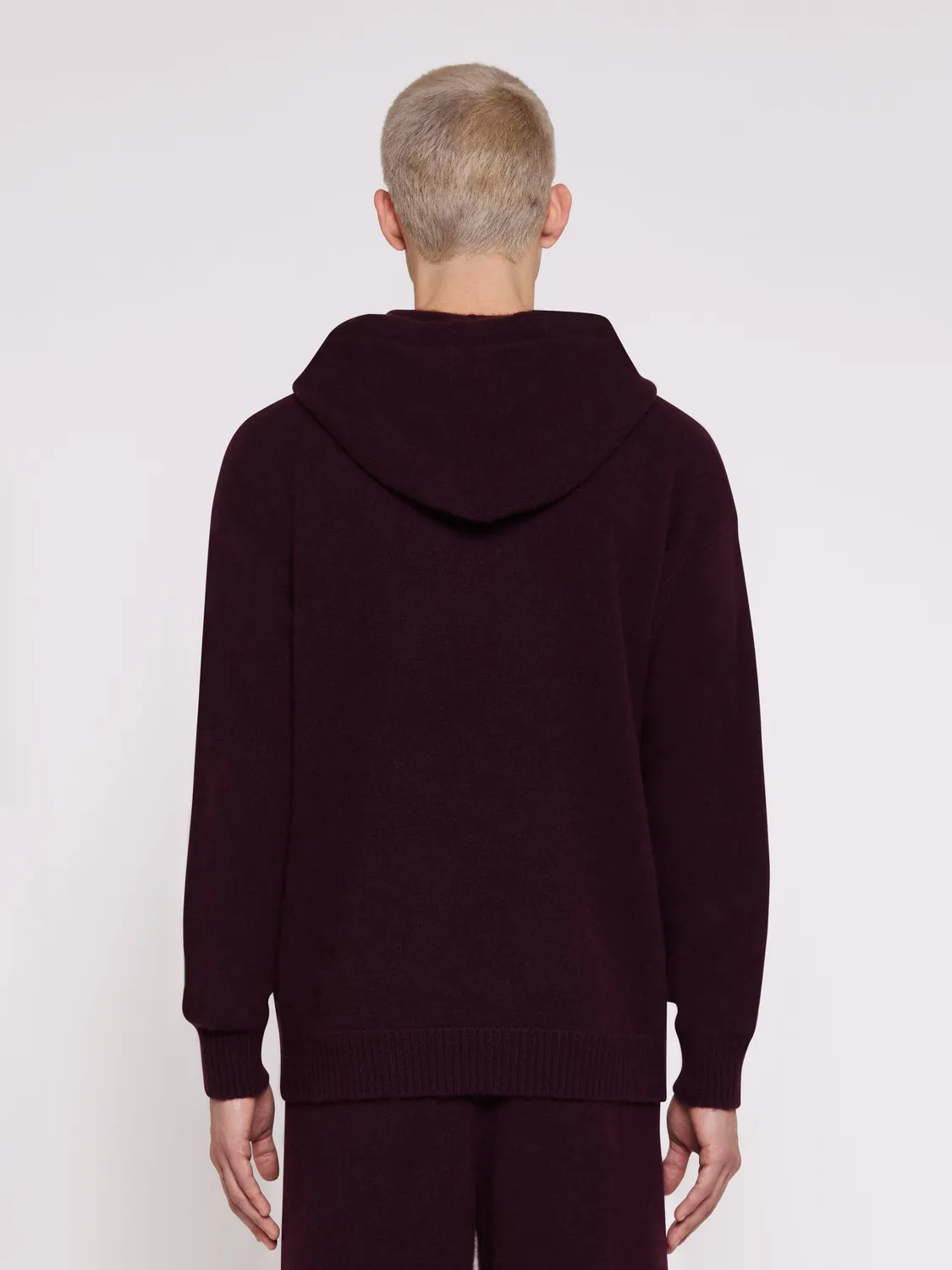 Laneus Cashmere Silk Hoodie hættetrøje fico let