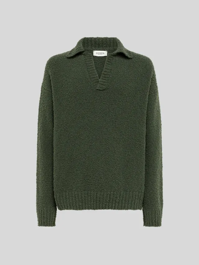 Laneus boxy polo military green uld 44-54