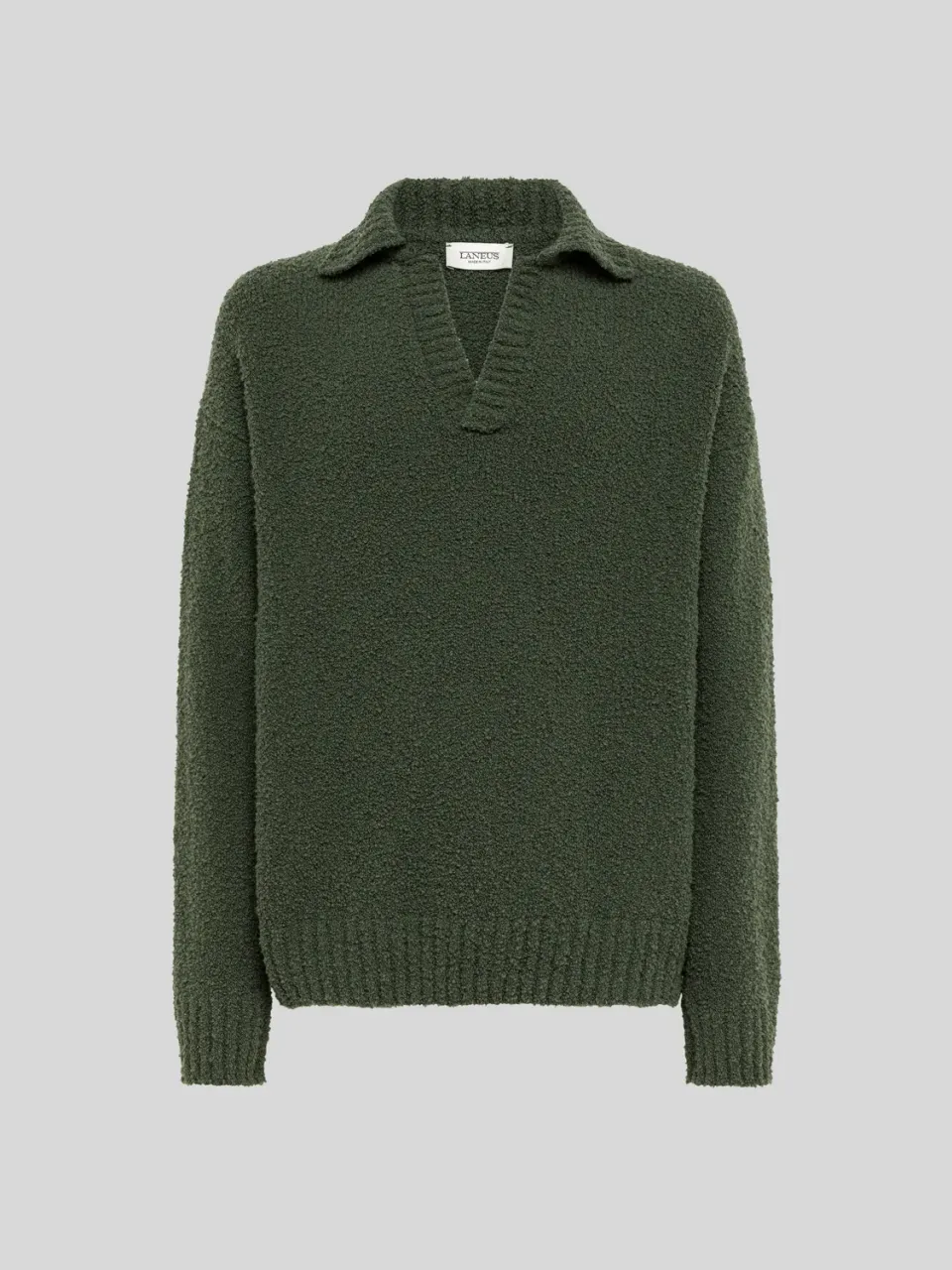 Laneus boxy polo military green uld 44-54