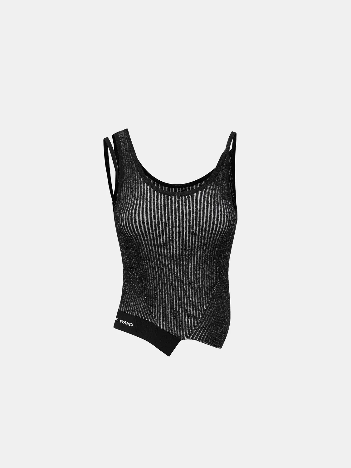 Feng Chen Wang Deconstructed strik tanktop merino cropped