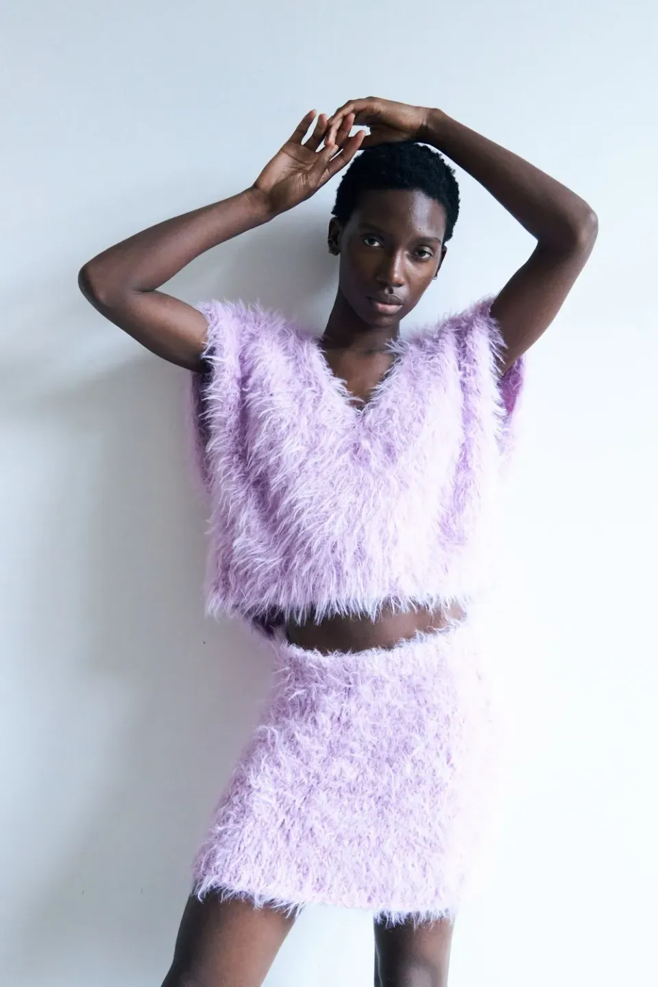 DAWN x DARE BECCA strikvest 219 super pink mohair