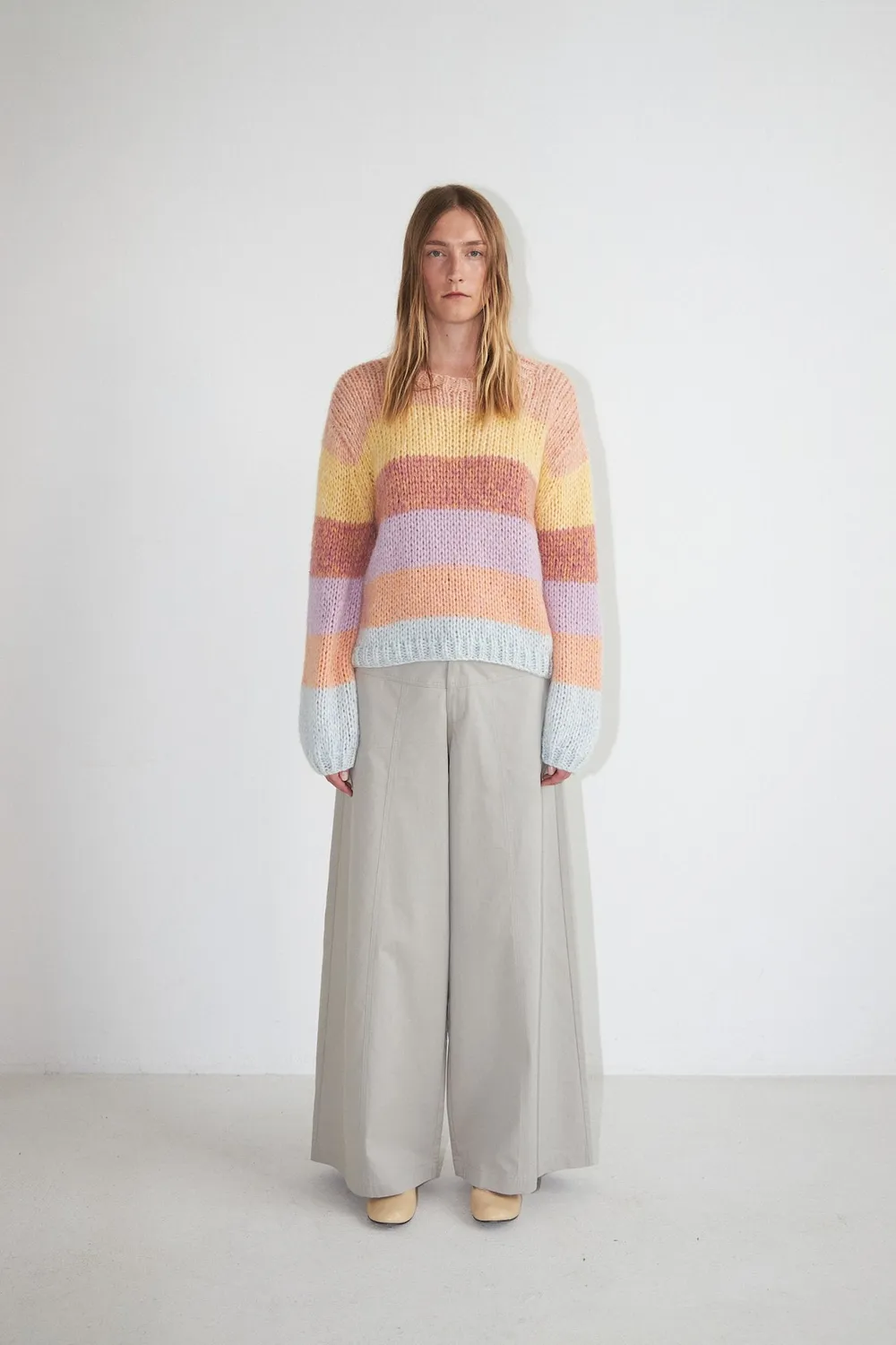 DAWNXDARE GIGI RAINBOW 617 striktrøje golden hues