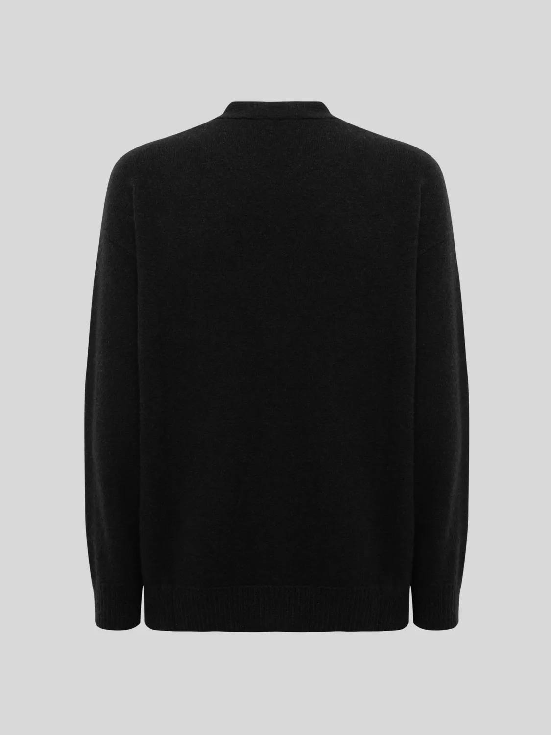 Laneus Cashmere and Silk cardigan sort kashmir