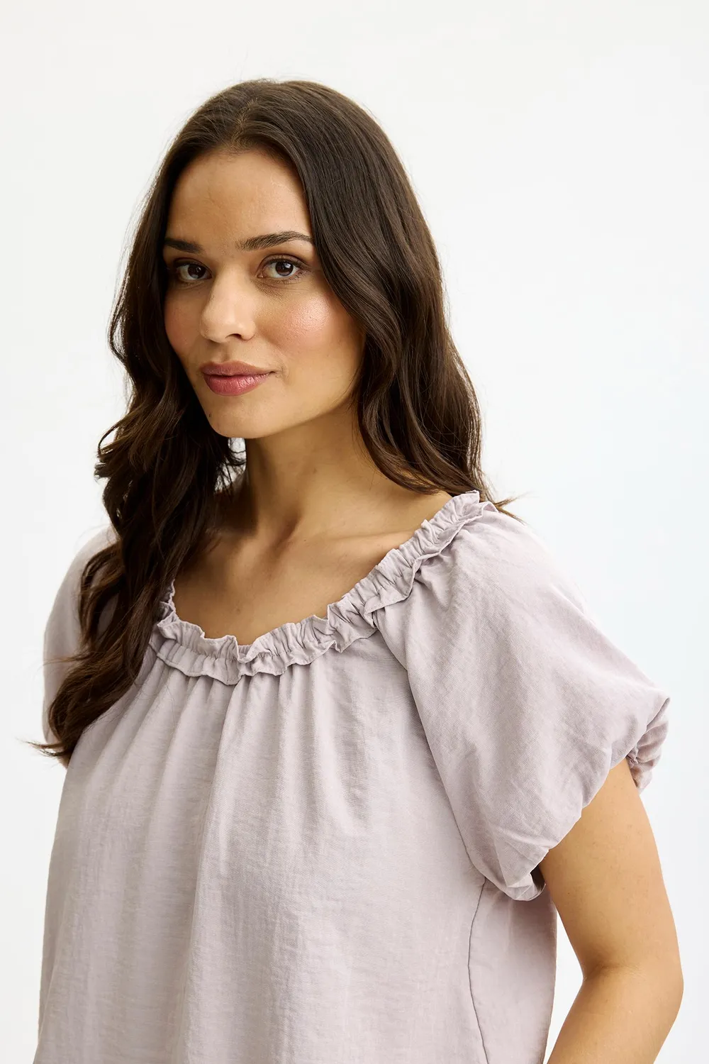 IN FRONT Filippa bluse lavendel let