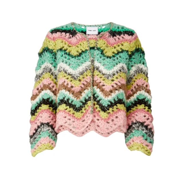 DAWNXDARE COCO 903 hæklet jakke pink jade multi