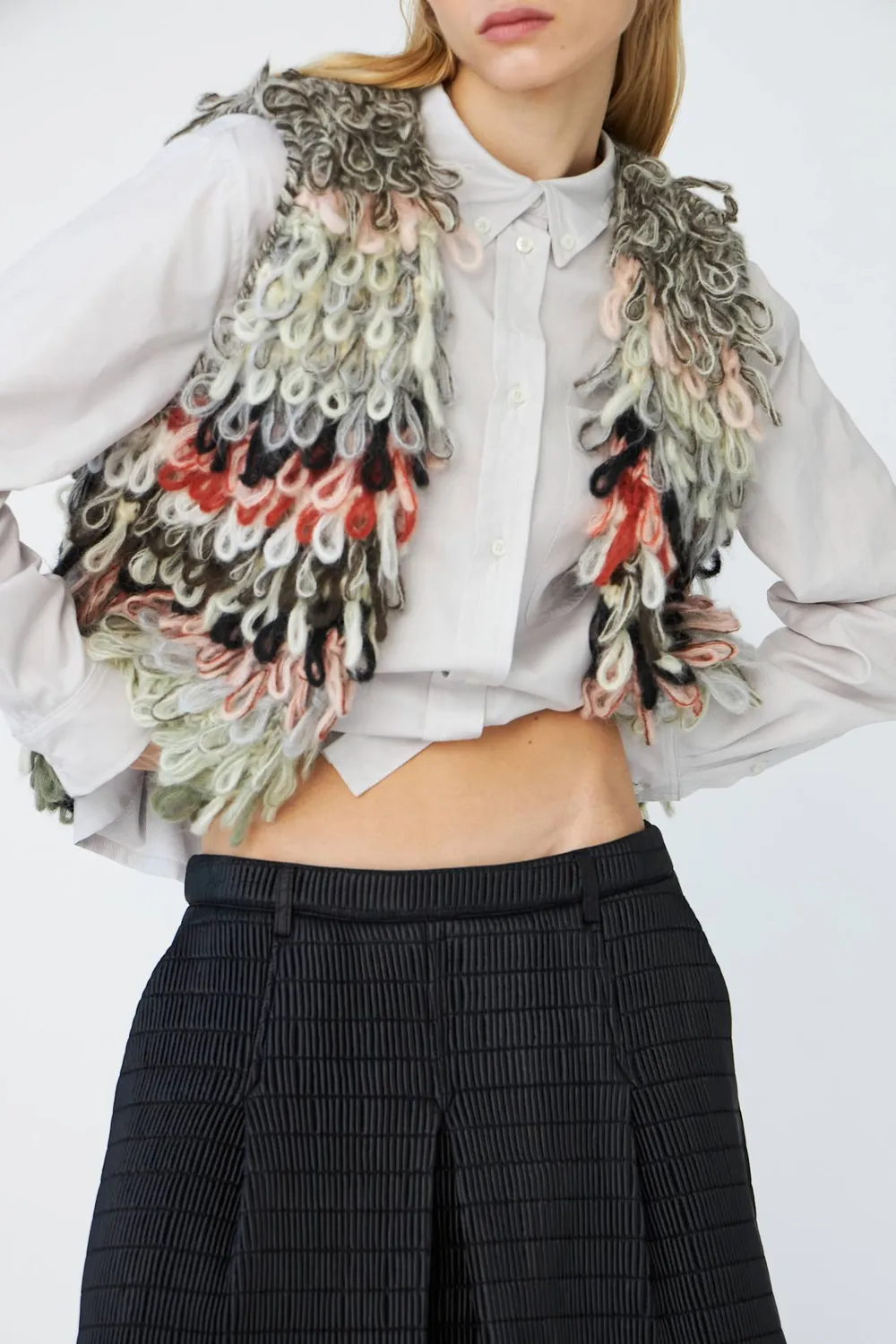 DAWN x DARE FONDA strikvest 993 wooden lodden mohair