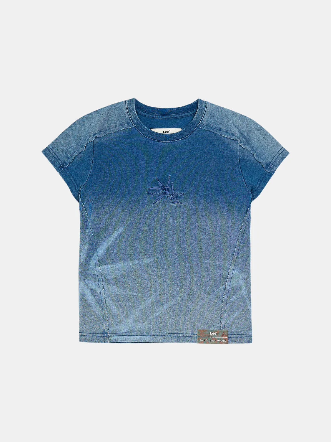 Lee x Feng Chen Wang S/S Tee T-shirt cropped indigo