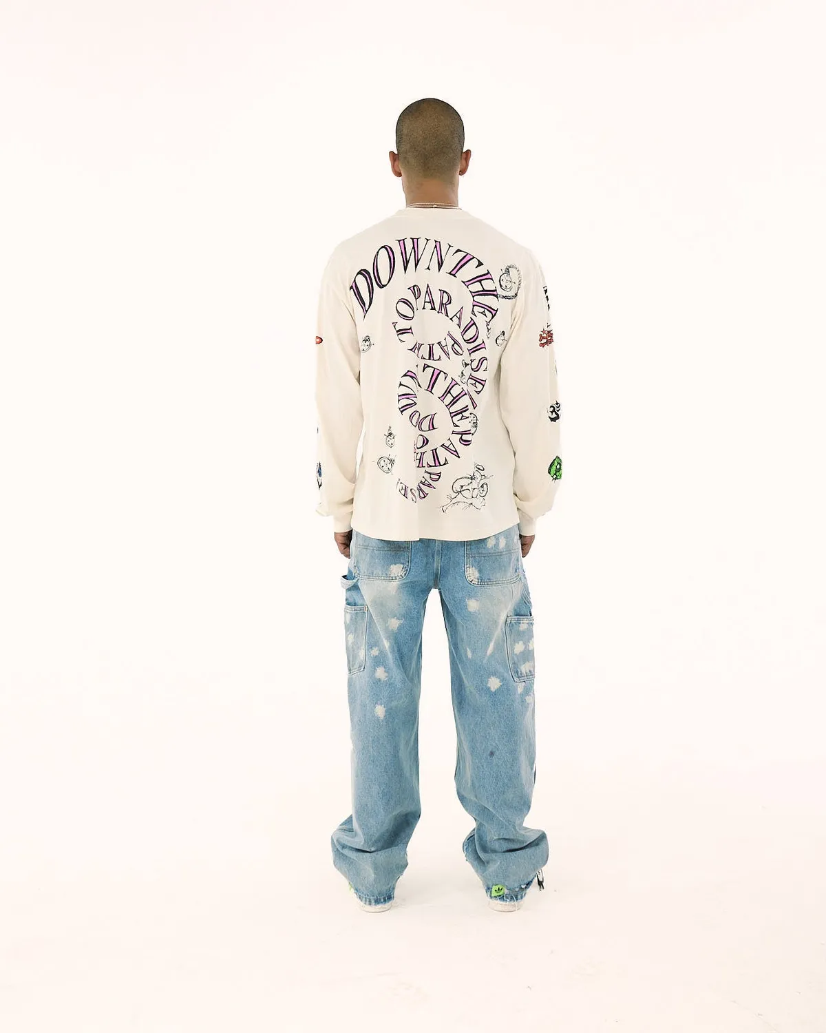 Hellstar Paradise Path longsleeve hvid print