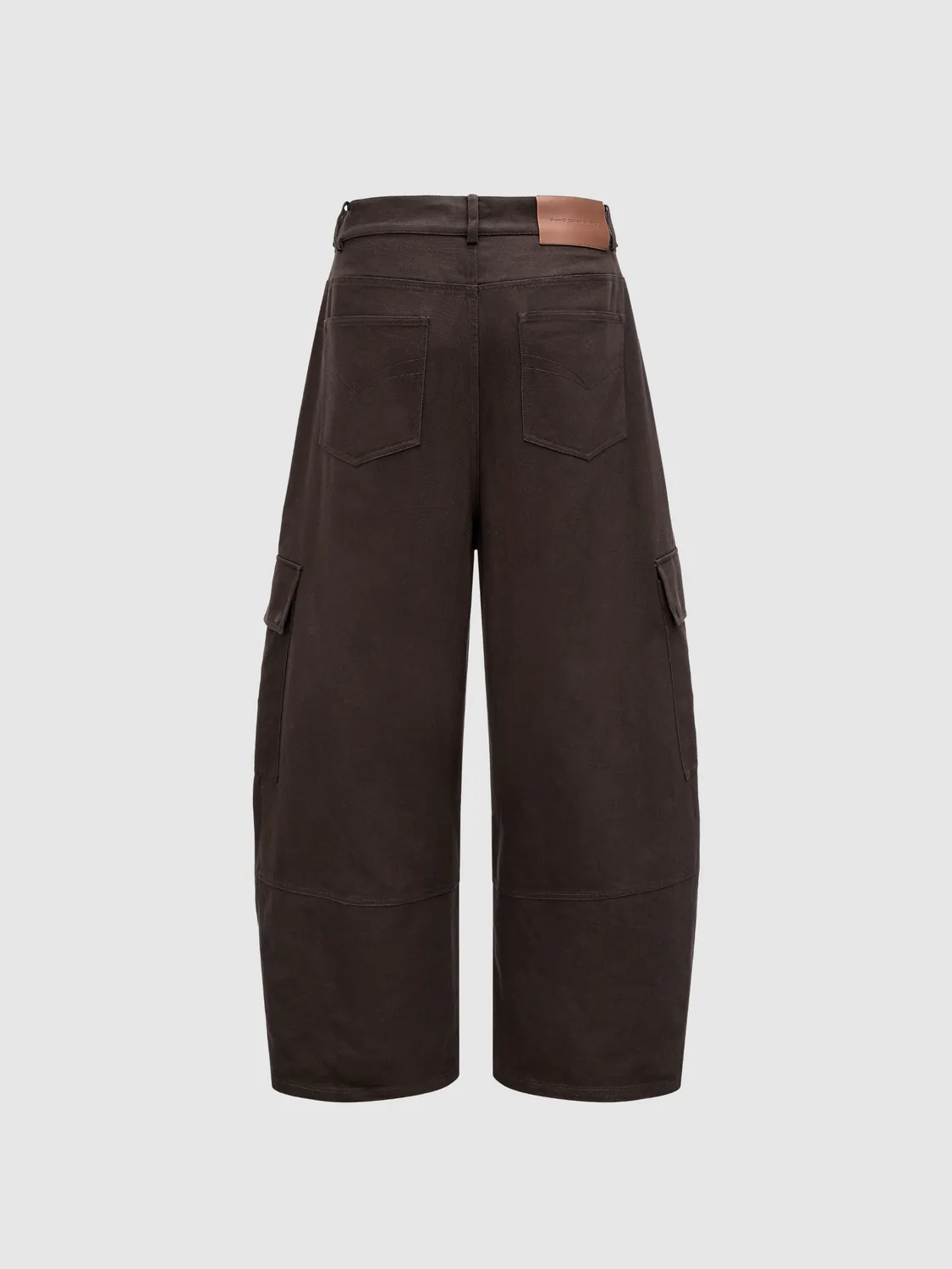 Feng Chen Wang Brown Loose Fit cargobukser brun