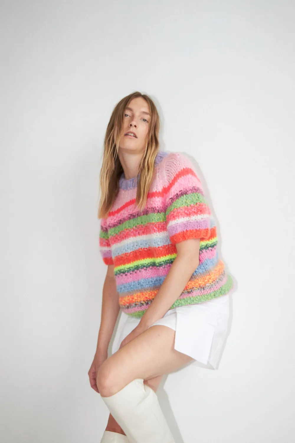 DAWNXDARE ESTELLE MULTI strik top 900 multi stribet
