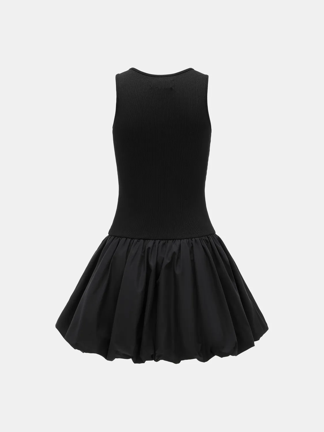 Feng Chen Wang Ribbed Jersey kjole cut-out tulip