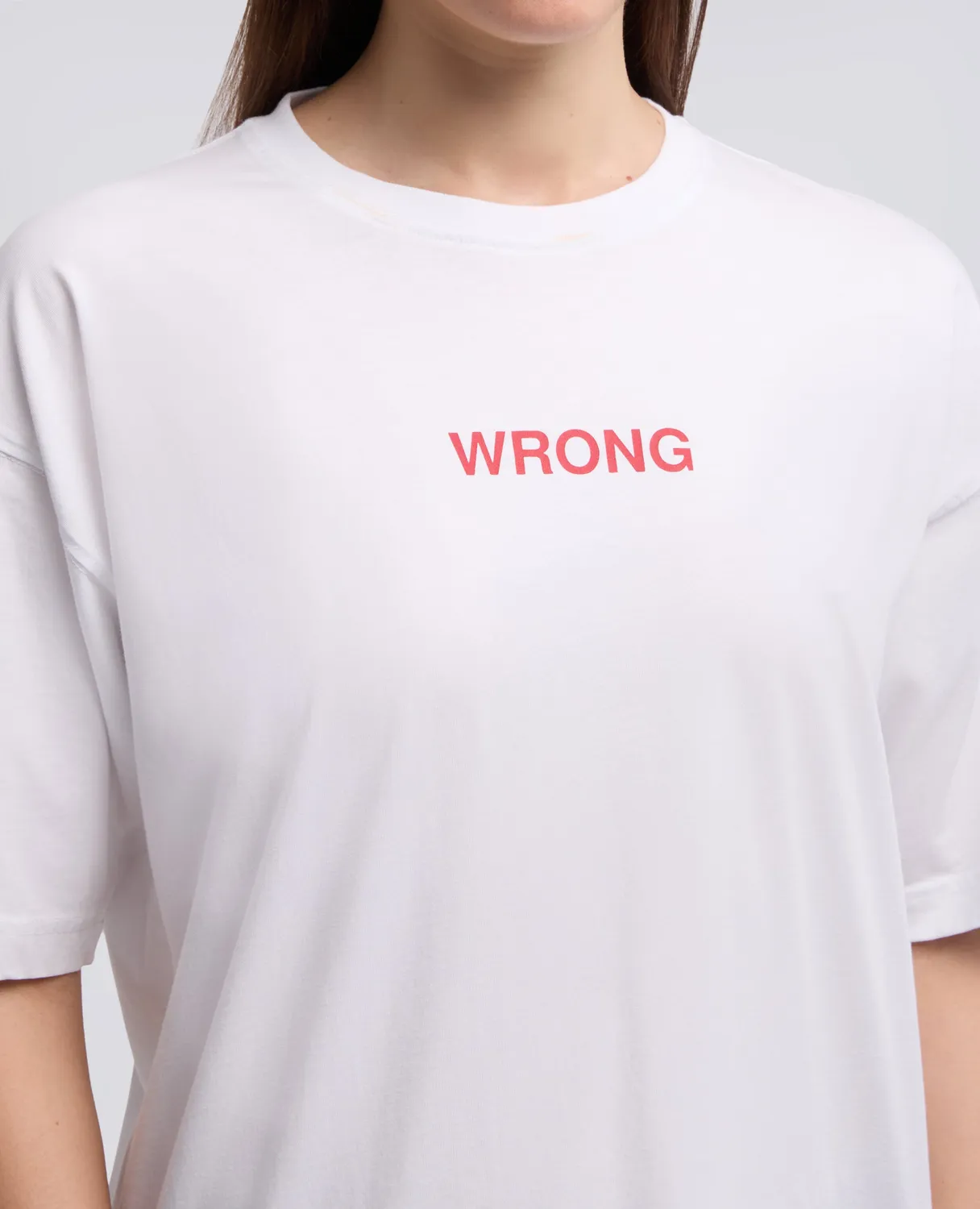 Aspesi Wrong t-shirt dame hvid bomuld jersey