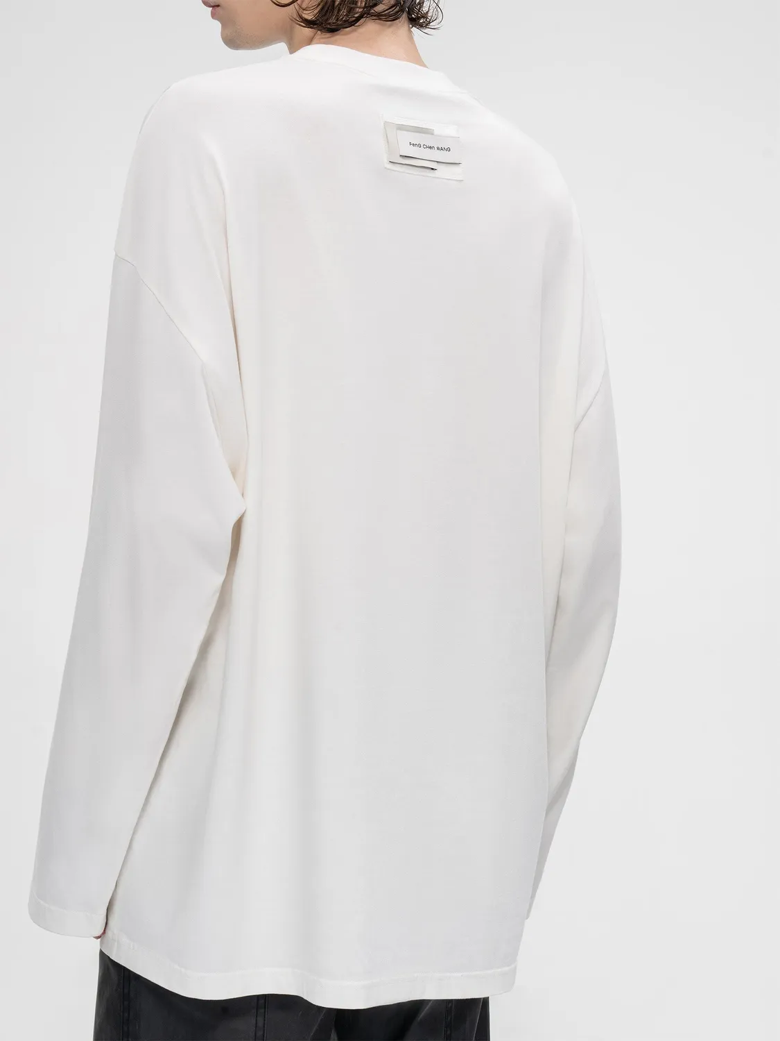 Feng Chen Wang Double Neck jersey løs herre