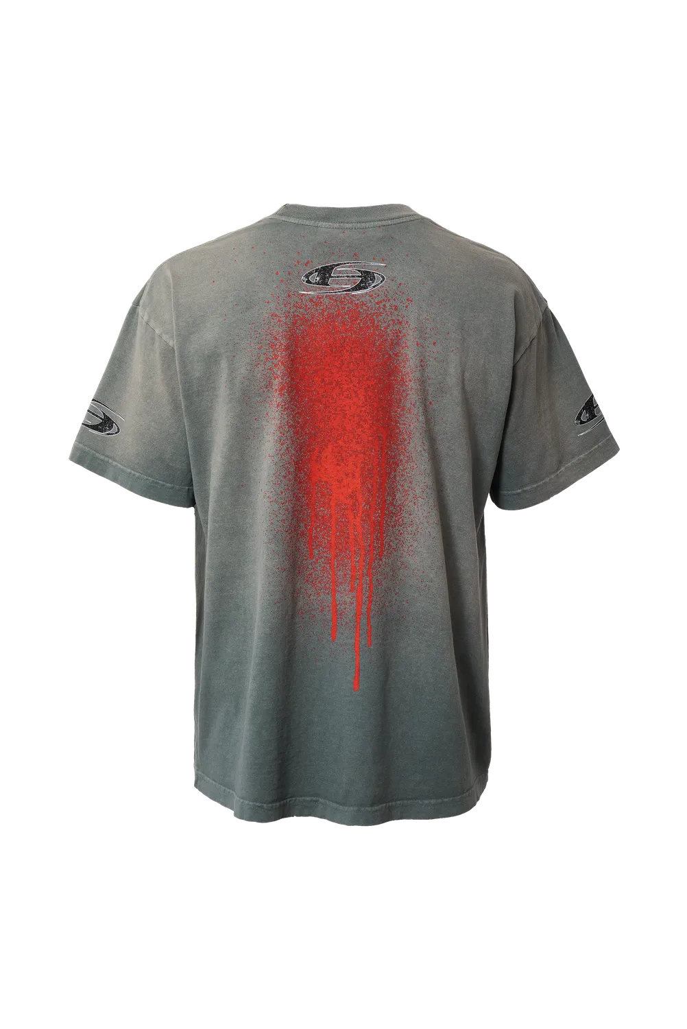 Hellstar Spray Paint T-shirt grå bomuld