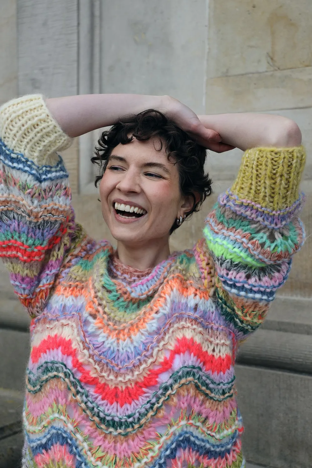 Dawnxdare Ella DS striktrøje 900 Multi chevron