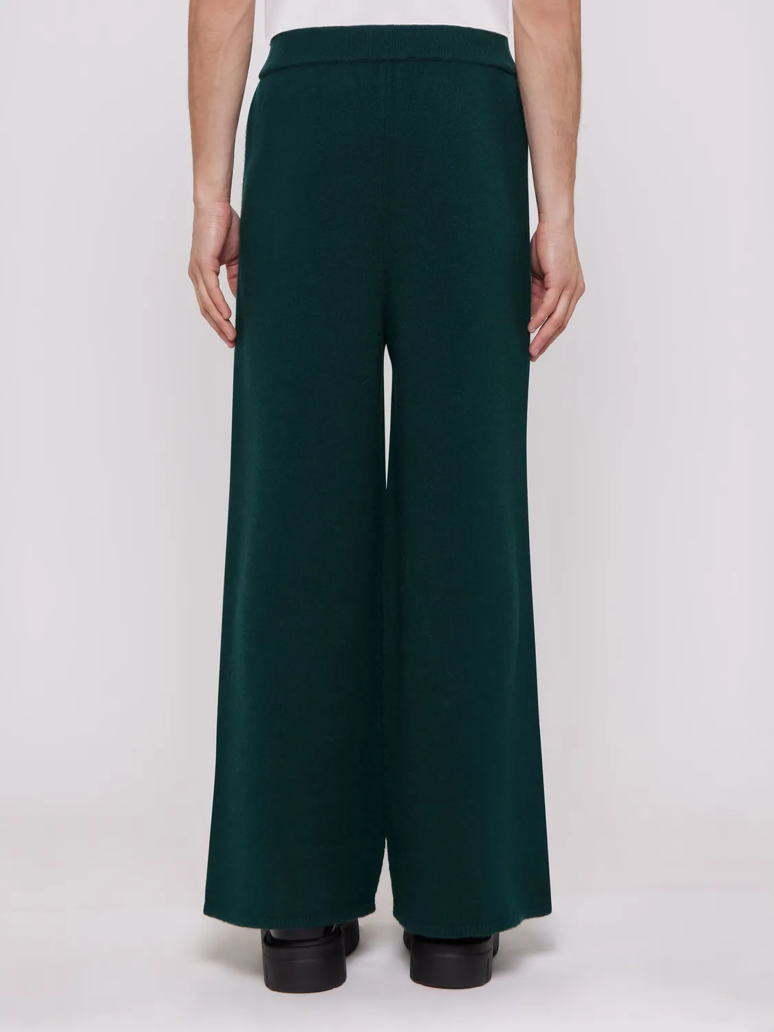 Laneus herrebukser skovgrøn uld cashmere