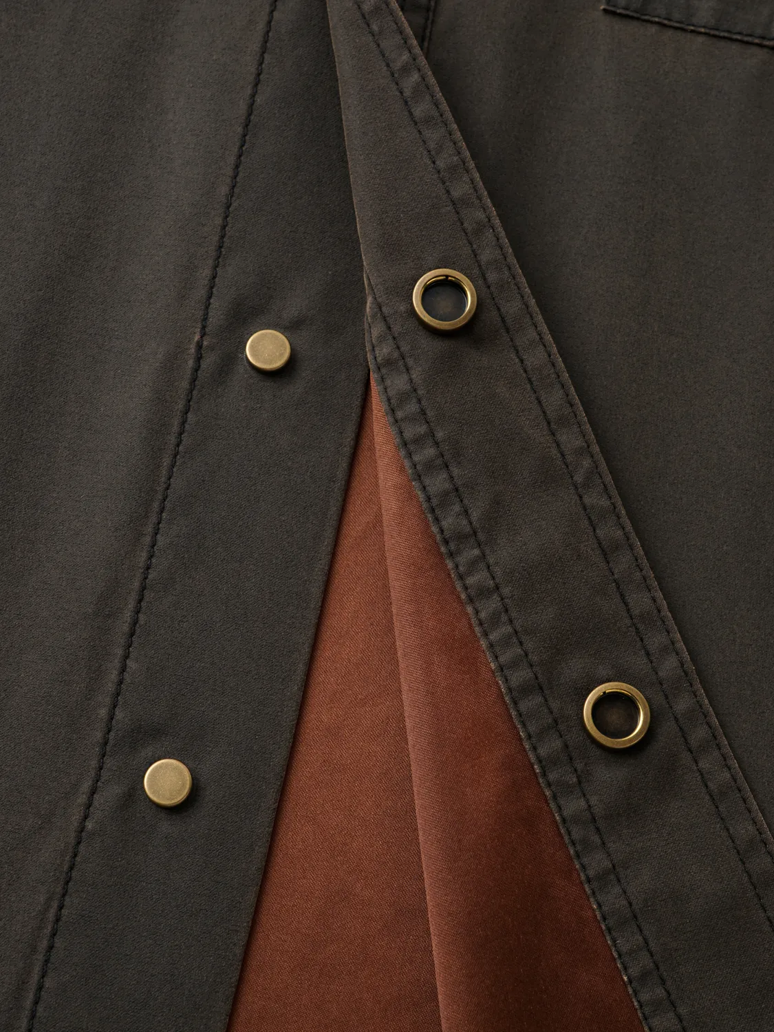 Feng Chen Wang Washed Workwear skjorte lommer