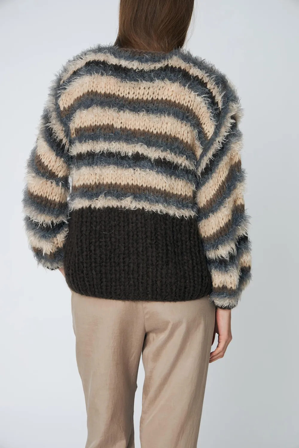 DAWNXDARE Eden Cardigan strikcardigan 855 soil cropped